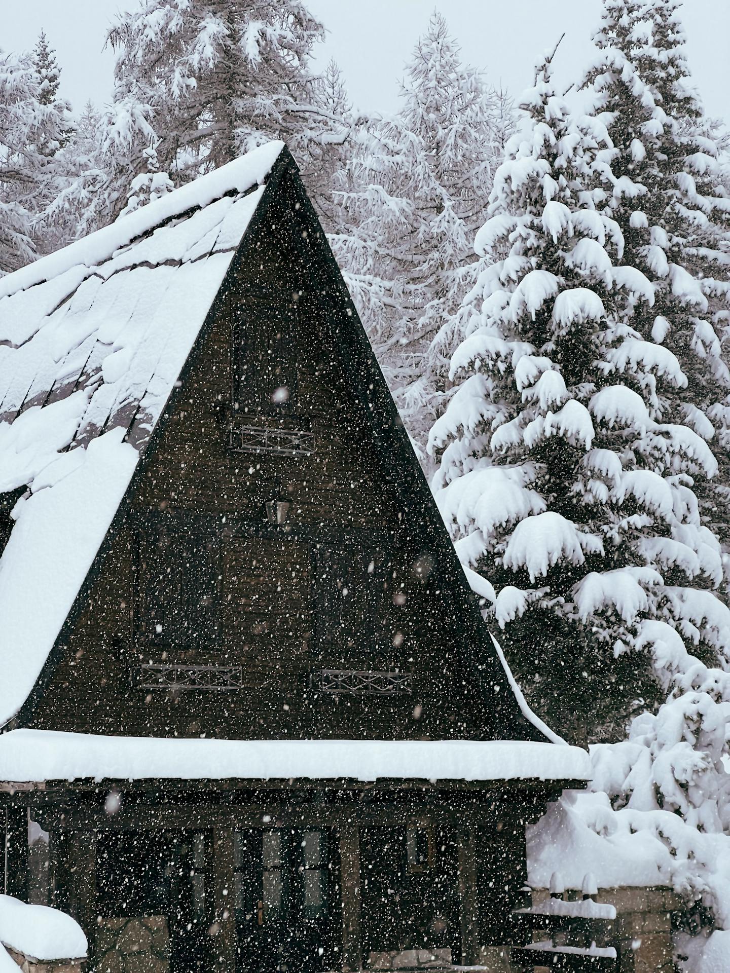 Hütte im Schnee