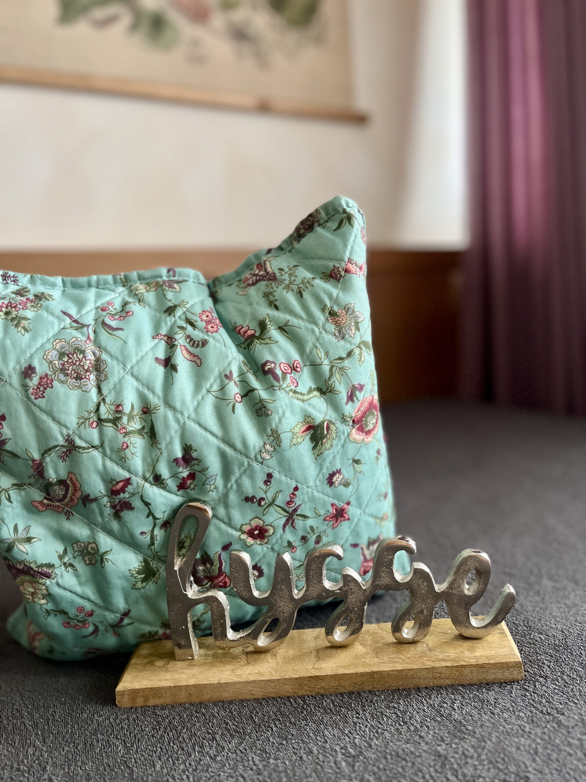 Kissen mit Hygge Schrift